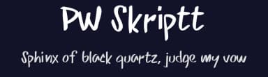 PW Skriptt by Peax Webdesign — Script Handwritten Font — thumbnail 2
