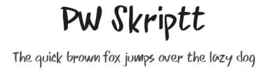 PW Skriptt by Peax Webdesign — Script Handwritten Font — thumbnail 1