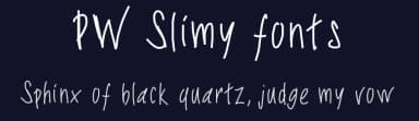 PW Slimy fonts by Peax Webdesign — Script Handwritten Font — thumbnail 2