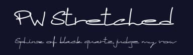 PW Stretched by Peax Webdesign — Script Handwritten Font — thumbnail 2