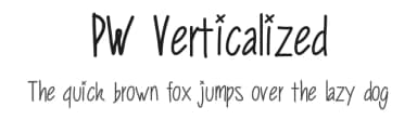 PW Verticalized by Peax Webdesign — Script Handwritten Font — thumbnail 1