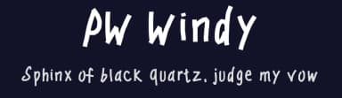 PW Windy by Peax Webdesign — Script Handwritten Font — thumbnail 2