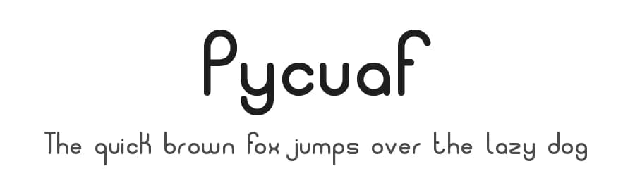 Pycuaf by zanatlija — Sans Serif Font