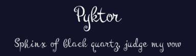 Pyktor by Digital Typeface Studio — Script Handwritten Font — thumbnail 2