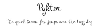Pyktor by Digital Typeface Studio — Script Handwritten Font — thumbnail 1