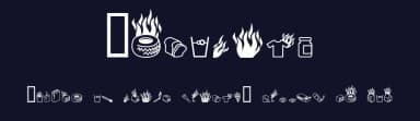 Pyrobats by Smoking Drum — Dingbats Font — thumbnail 2