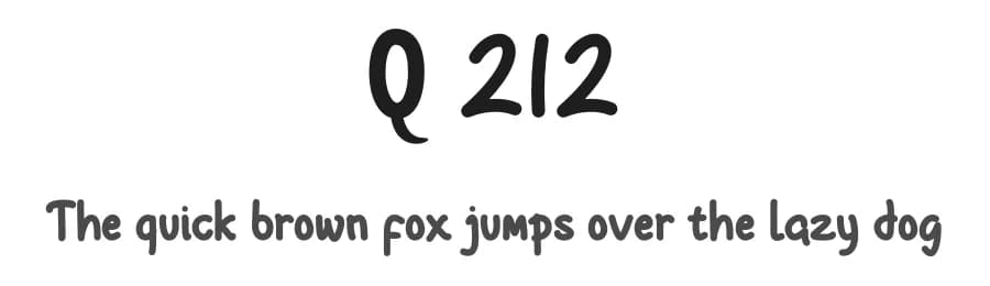 Q 212 by Zkhai Creative — Script Handwritten Font