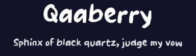 Qaaberry by wepfont.com — Script Handwritten Font — thumbnail 2