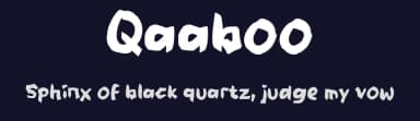 Qaaboo by wepfont.com — Script Handwritten Font — thumbnail 2