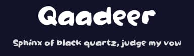 Qaadeer by wepfont.com — Script Handwritten Font — thumbnail 2