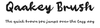 Qaakey Brush by wepfont.com — Script Handwritten Font — thumbnail 1