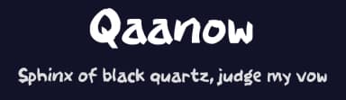 Qaanow by wepfont.com — Script Handwritten Font — thumbnail 2