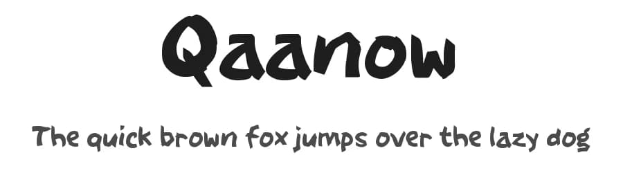 Qaanow by wepfont.com — Script Handwritten Font