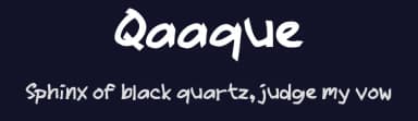 Qaaque by wepfont.com — Script Handwritten Font — thumbnail 2