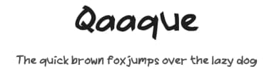 Qaaque by wepfont.com — Script Handwritten Font — thumbnail 1