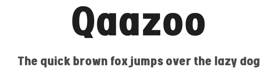 Qaazoo by wepfont.com — Sans Serif Font