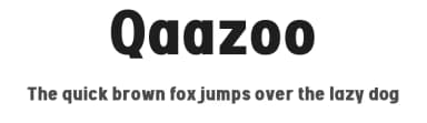 Qaazoo by wepfont.com — Sans Serif Font — thumbnail 1