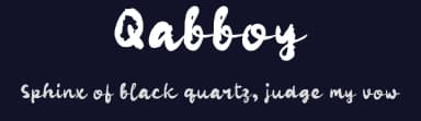 Qabboy by wepfont.com — Script Handwritten Font — thumbnail 2