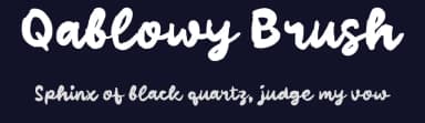Qablowy Brush by wepfont.com — Script Handwritten Font — thumbnail 2
