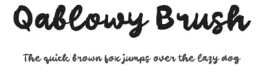 Qablowy Brush by wepfont.com — Script Handwritten Font — thumbnail 1