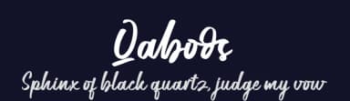 Qaboos by Akifatype Studio — Script Handwritten Font — thumbnail 2