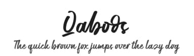 Qaboos by Akifatype Studio — Script Handwritten Font — thumbnail 1