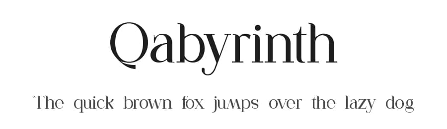 Qabyrinth by UI Creative — Serif Font
