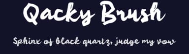 Qacky Brush by wepfont.com — Script Handwritten Font — thumbnail 2