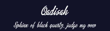 Qadisah by Suamzu Art — Script Handwritten Font — thumbnail 2
