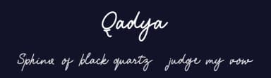 Qadya by Vacatype Co. — Script Handwritten Font — thumbnail 2