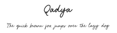 Qadya by Vacatype Co. — Script Handwritten Font — thumbnail 1