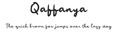 Qaffanya by wepfont.com — Script Handwritten Font — thumbnail 1