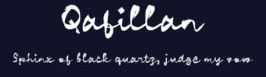 Qafillan by wepfont.com — Script Handwritten Font — thumbnail 2