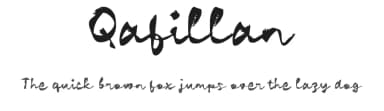 Qafillan by wepfont.com — Script Handwritten Font — thumbnail 1