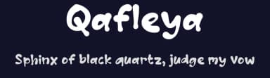 Qafleya by wepfont.com — Script Handwritten Font — thumbnail 2