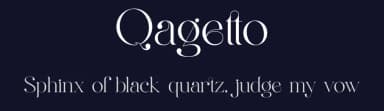 Qagetto by Aqeel_Art — Serif Font — thumbnail 2