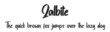 Qalbite by Skiiller Studio — Script Handwritten Font — thumbnail 1