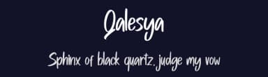 Qalesya by Skiiller Studio — Script Handwritten Font — thumbnail 2