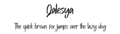 Qalesya by Skiiller Studio — Script Handwritten Font — thumbnail 1