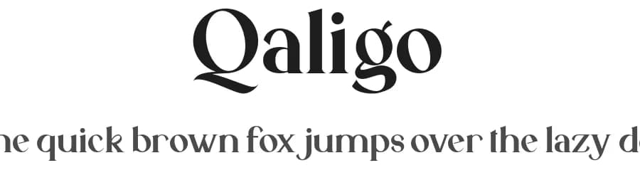 Qaligo by Youthlabs Studio — Serif Font