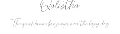 Qalistha by RantautypeStudio — Script Handwritten Font — thumbnail 1