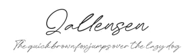 Qallensen by Integritype Studio — Script Handwritten Font — thumbnail 1