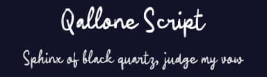 Qallone Script by wepfont.com — Script Handwritten Font — thumbnail 2