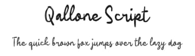 Qallone Script by wepfont.com — Script Handwritten Font — thumbnail 1