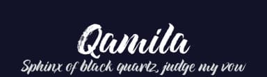 Qamila by Debut Studio — Script Handwritten Font — thumbnail 2