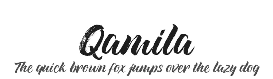 Qamila by Debut Studio — Script Handwritten Font