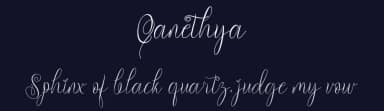 Qanethya by Yoga Letter — Script Handwritten Font — thumbnail 2