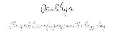 Qanethya by Yoga Letter — Script Handwritten Font — thumbnail 1