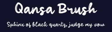 Qansa Brush by wepfont.com — Script Handwritten Font — thumbnail 2