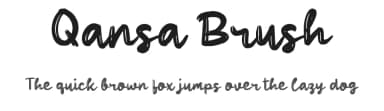 Qansa Brush by wepfont.com — Script Handwritten Font — thumbnail 1